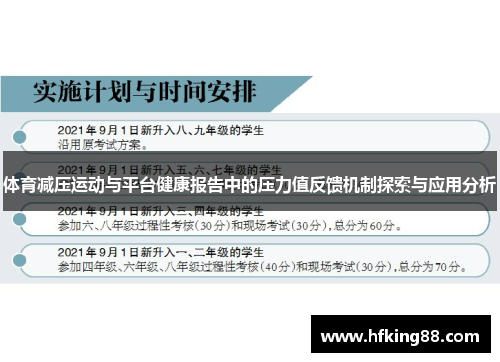 体育减压运动与平台健康报告中的压力值反馈机制探索与应用分析